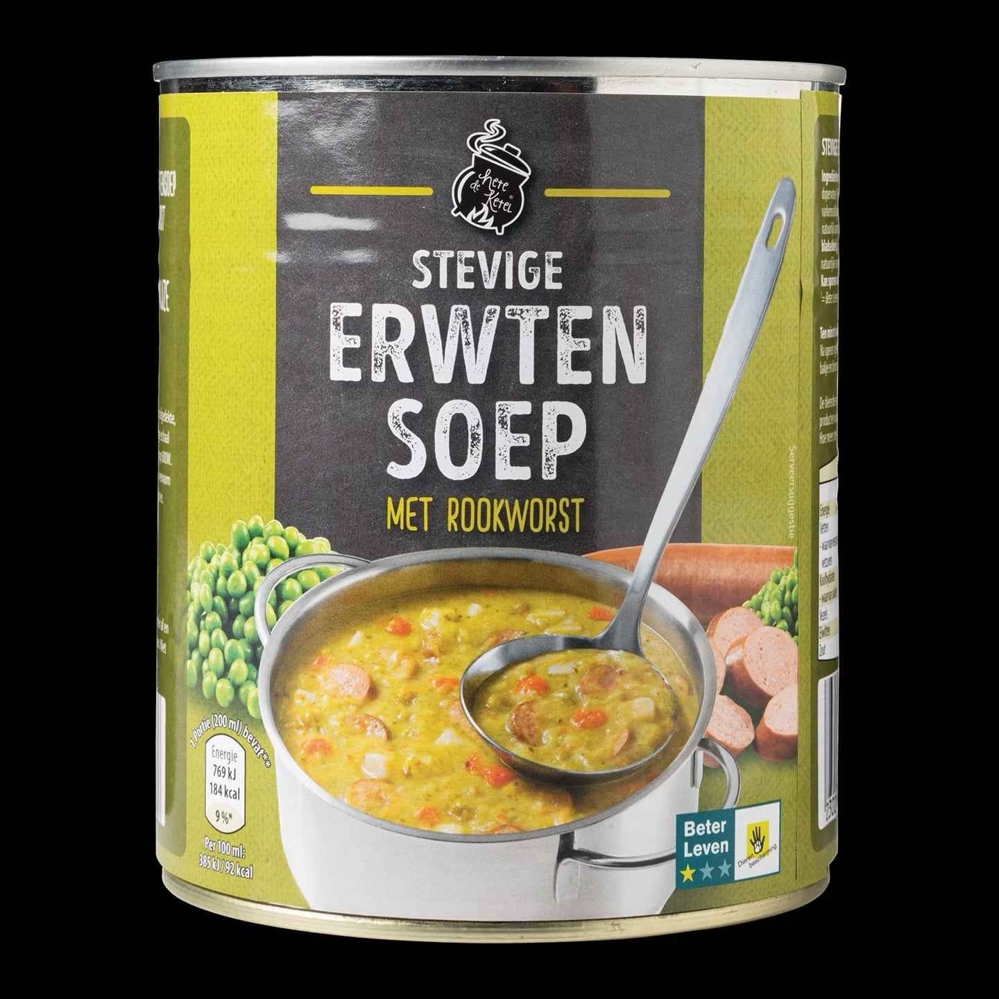 DE HETE KETEL Stevige erwtensoep 800ml - The Dutch Snackshop