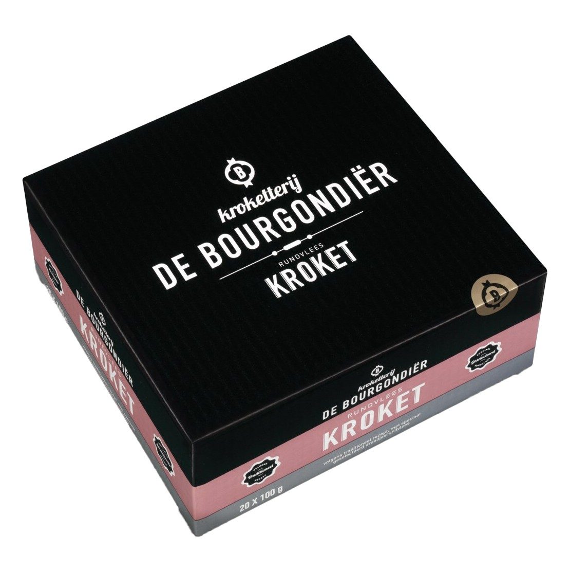 De Bourgondiër - Rundvleeskroket - 20 pieces à 100 grams - The Dutch Snackshop