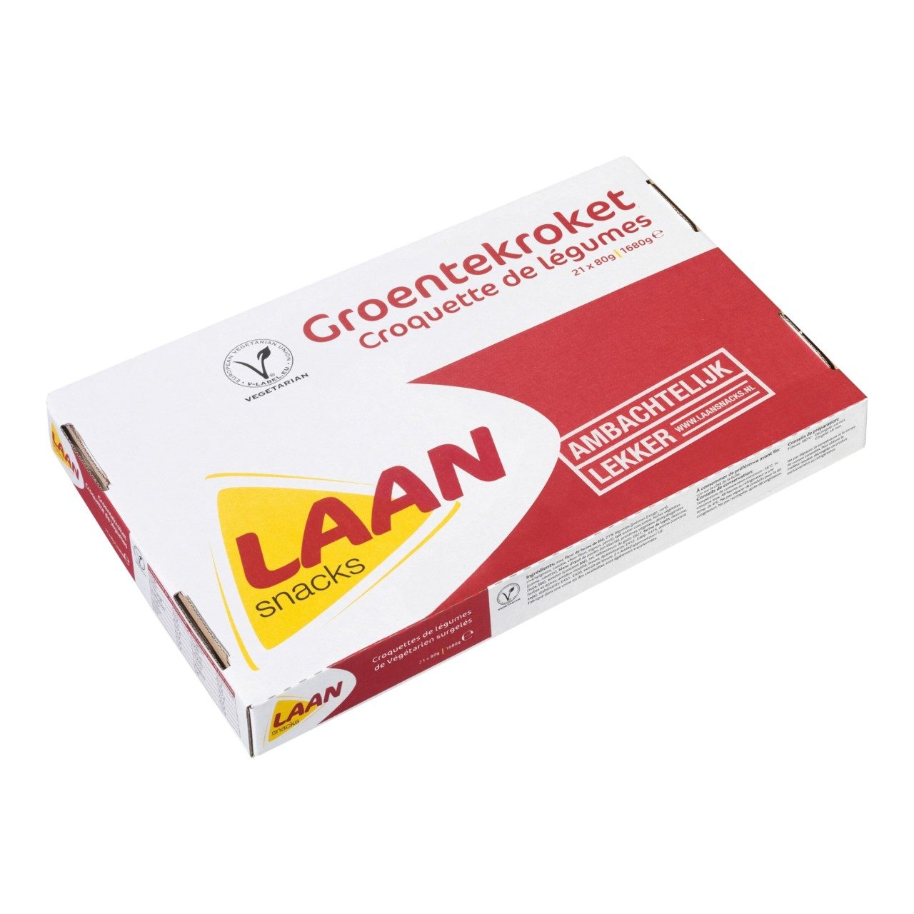 Laan - Groentekroket - 21 pieces à 80 grams - The Dutch Snackshop