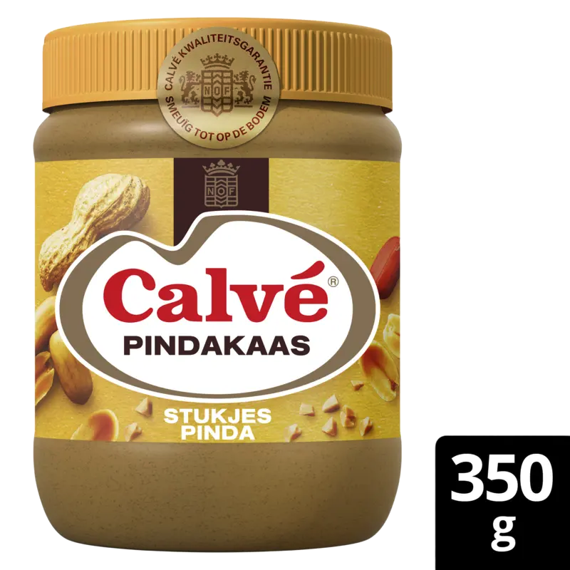 Calve Pindakaas stukjes pinda 350 g
