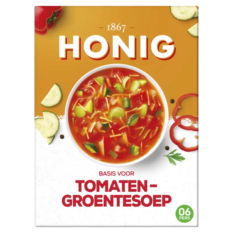 Honig Basis voor tomaten-groentesoep 79 g