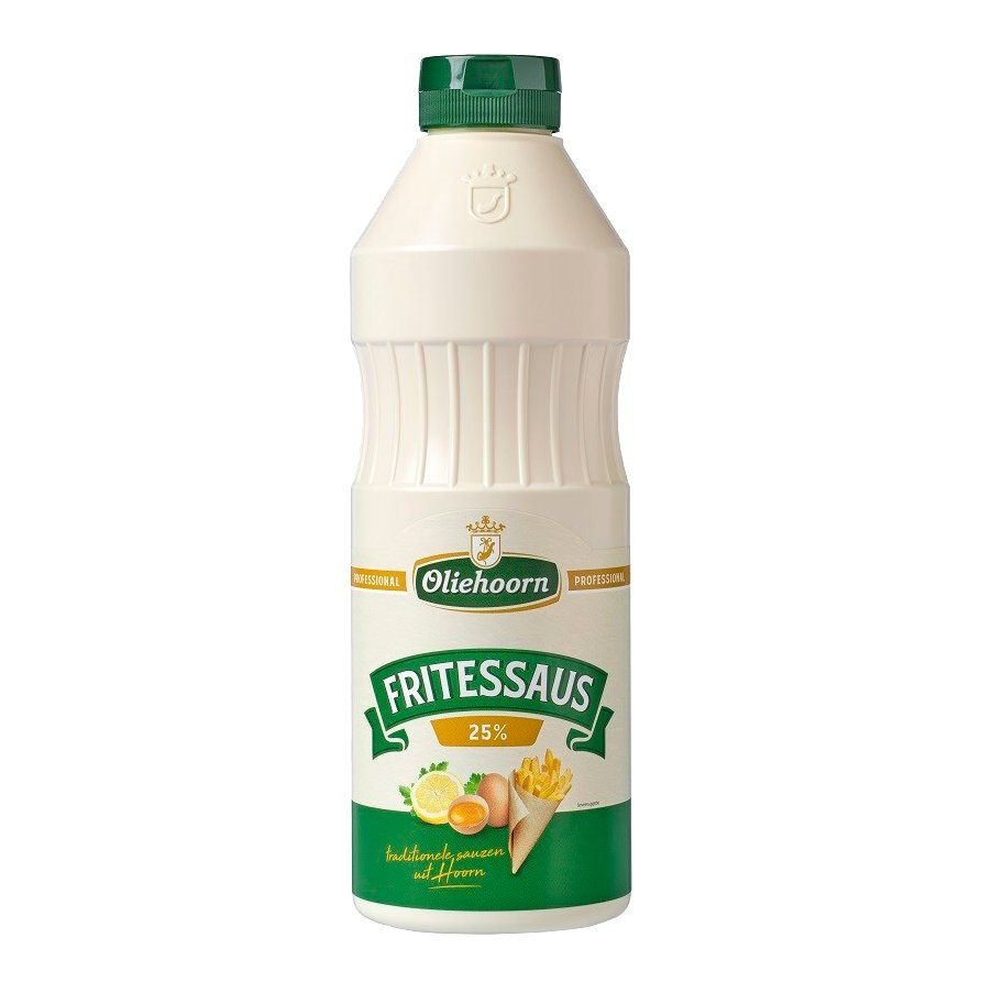 Oliehoorn Fritessaus 25% 900ml - The Dutch Snackshop