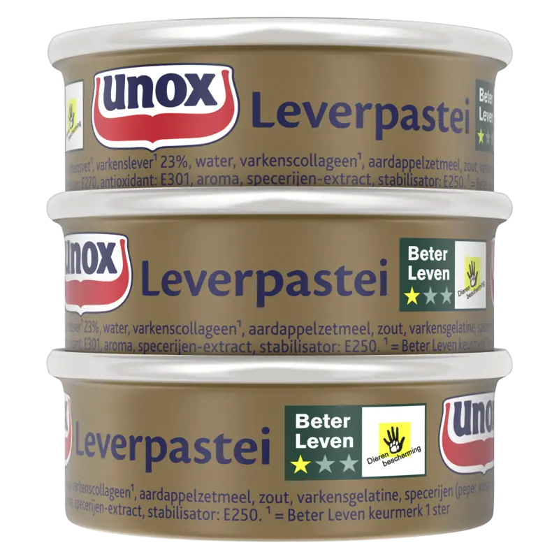 Unox Leverpastei 3-pack