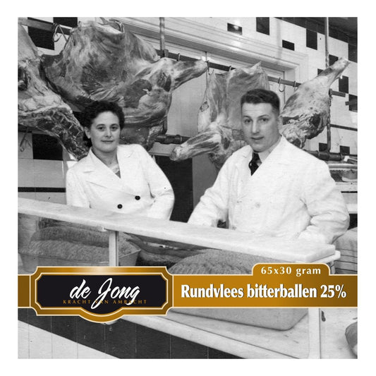 De Jong - Rundvlees bitterballen - 65 pieces à 30 grams