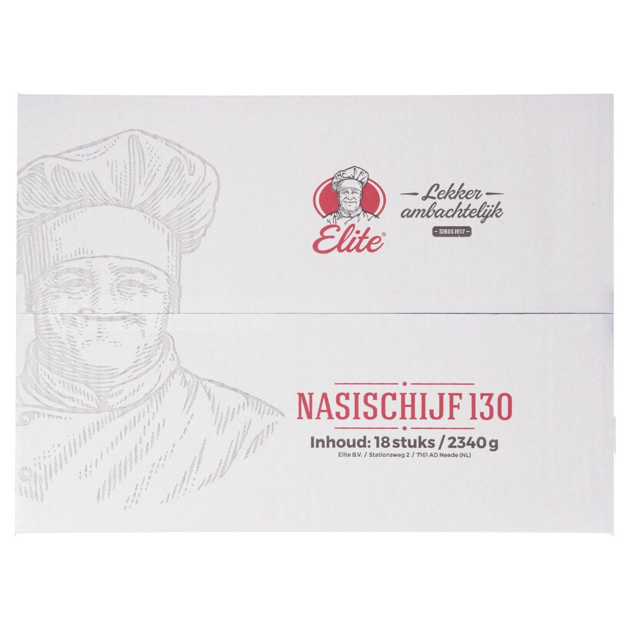 Elite - Nasischijf 18 stuks à 130 gram - The Dutch Snackshop