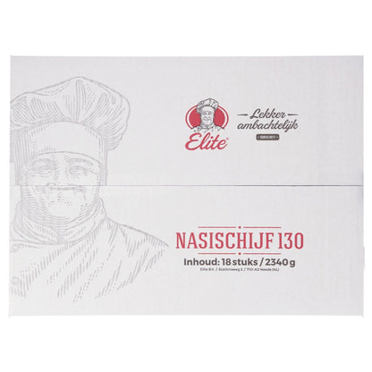 Elite - Nasischijf 18 stuks à 130 gram - The Dutch Snackshop