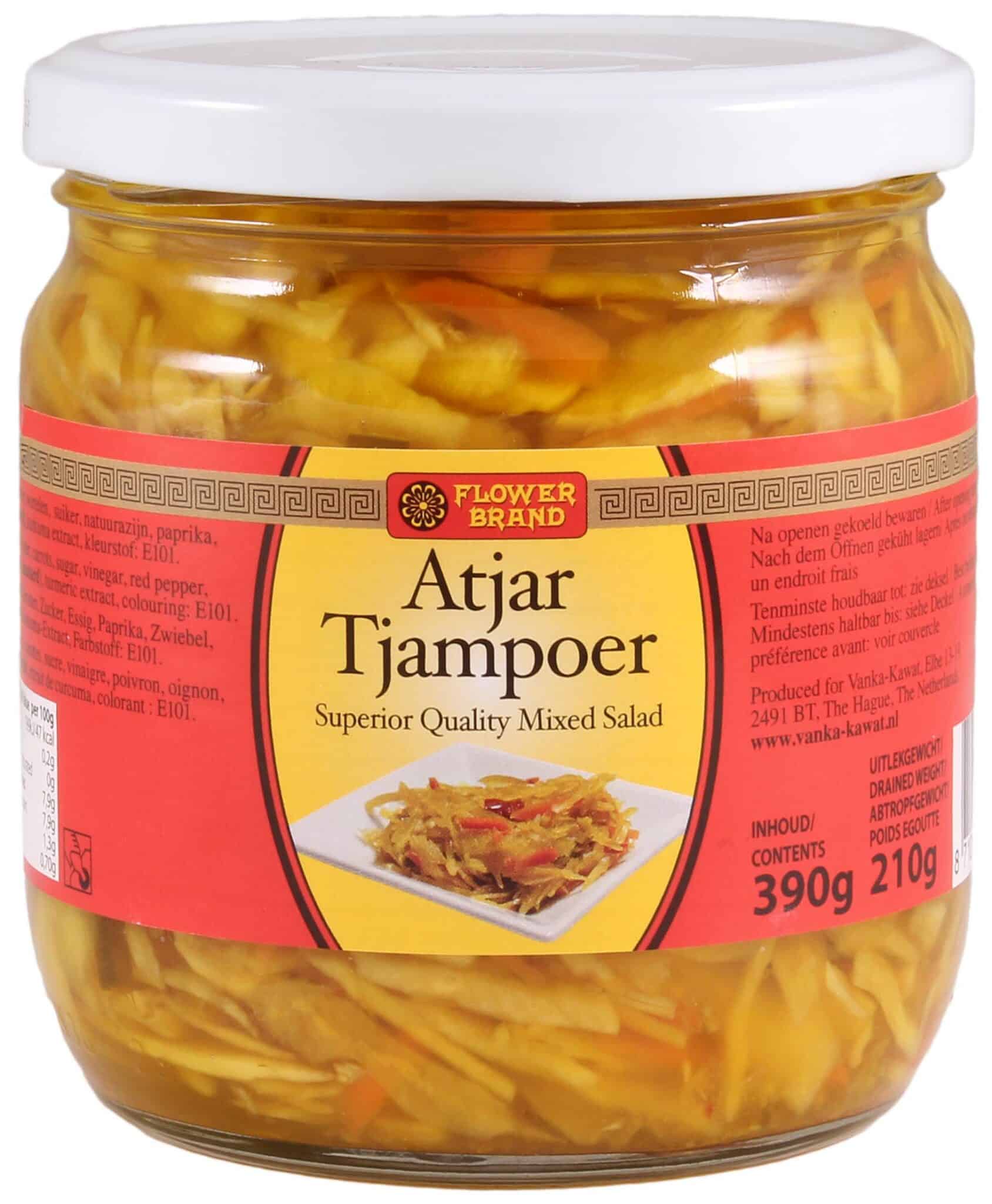 Flower Brand Atjar Tjampoer 390 gram - The Dutch Snackshop