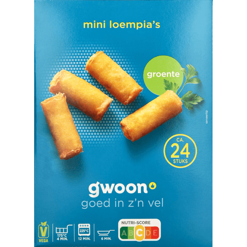 G'woon Mini loempia groente 24 st. - The Dutch Snackshop