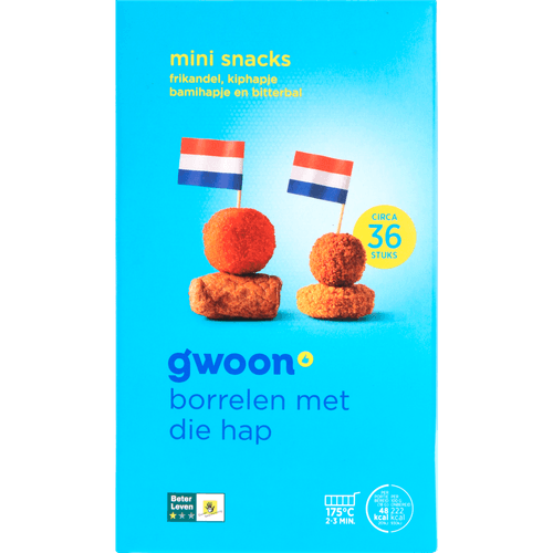 G'woon Mini snacks 36 stuks - The Dutch Snackshop
