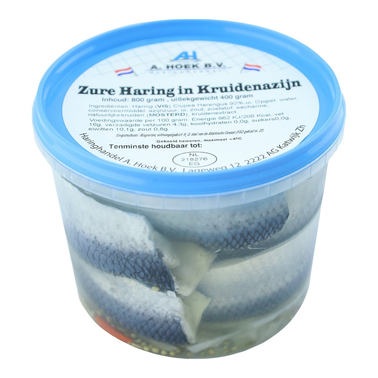 Hoek Haring in het zuur emmer 400gr - The Dutch Snackshop