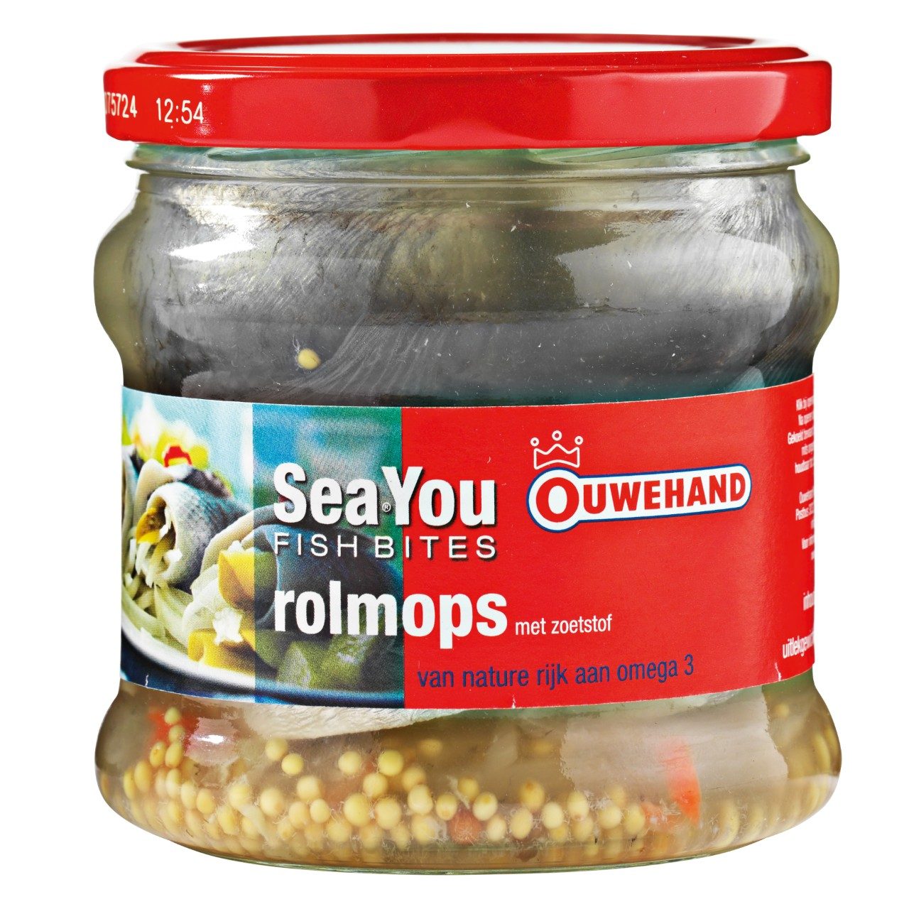 Oudehand - Rolmops opgerolde haringfilet met augurk/ui in het zuur, MSC - The Dutch Snackshop