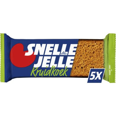 Snelle Jelle Kruidkoek naturel 5-pack - The Dutch Snackshop