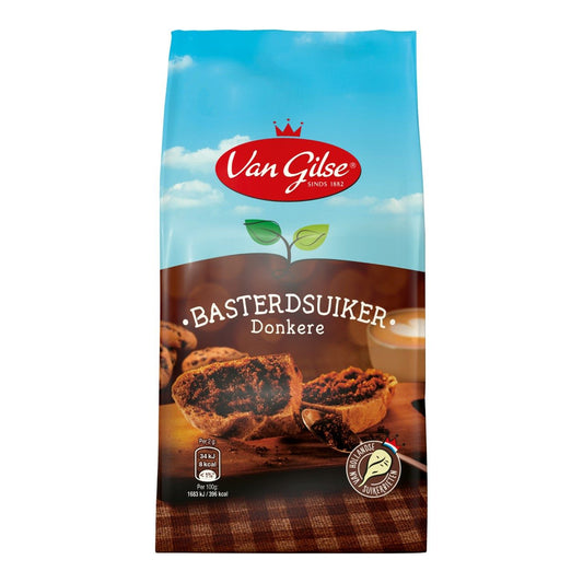 Van Gilse - Donkere basterdsuiker 600gr - The Dutch Snackshop
