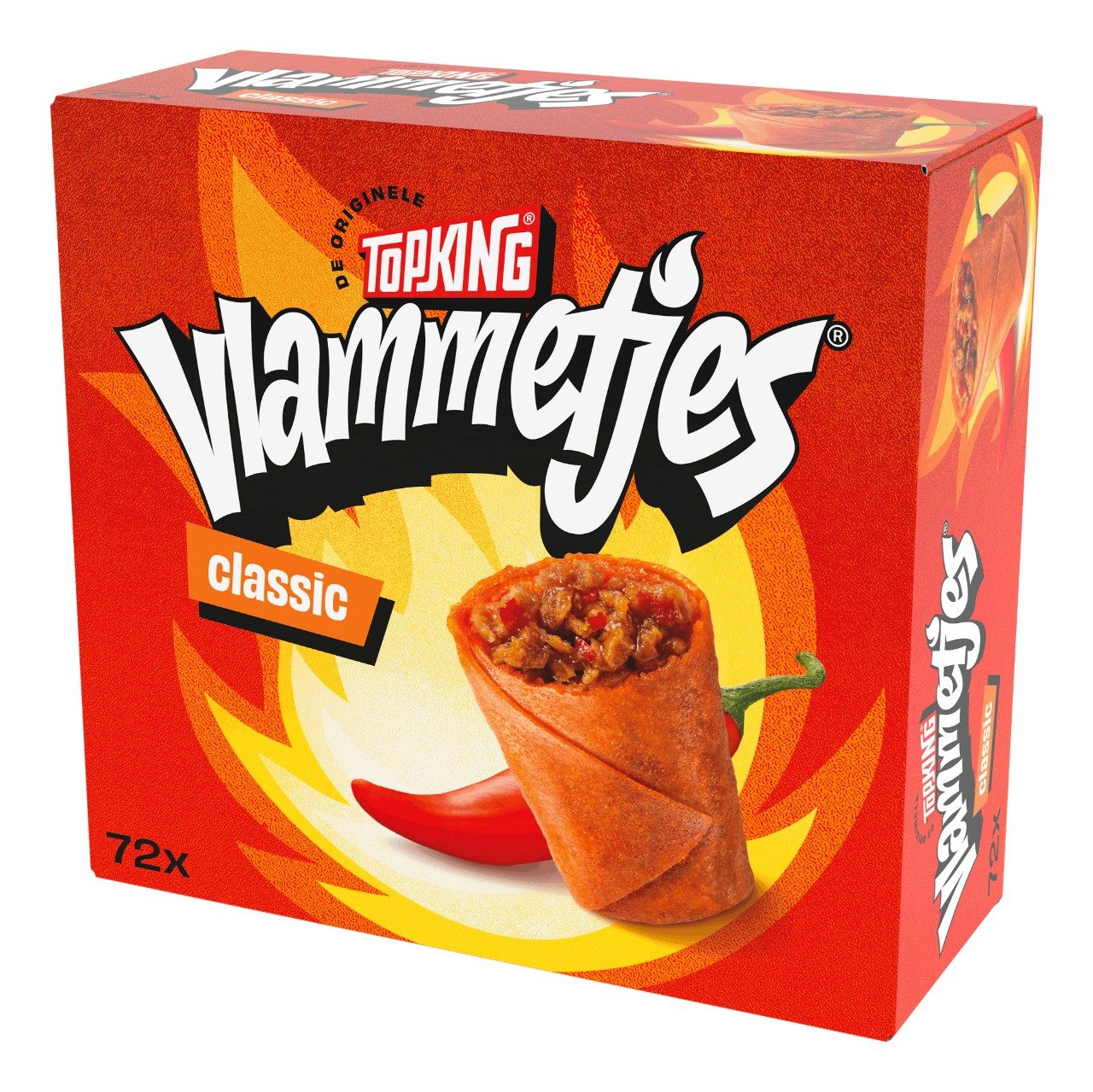Top King - Vlammetjes classics 72pc - The Dutch Snackshop