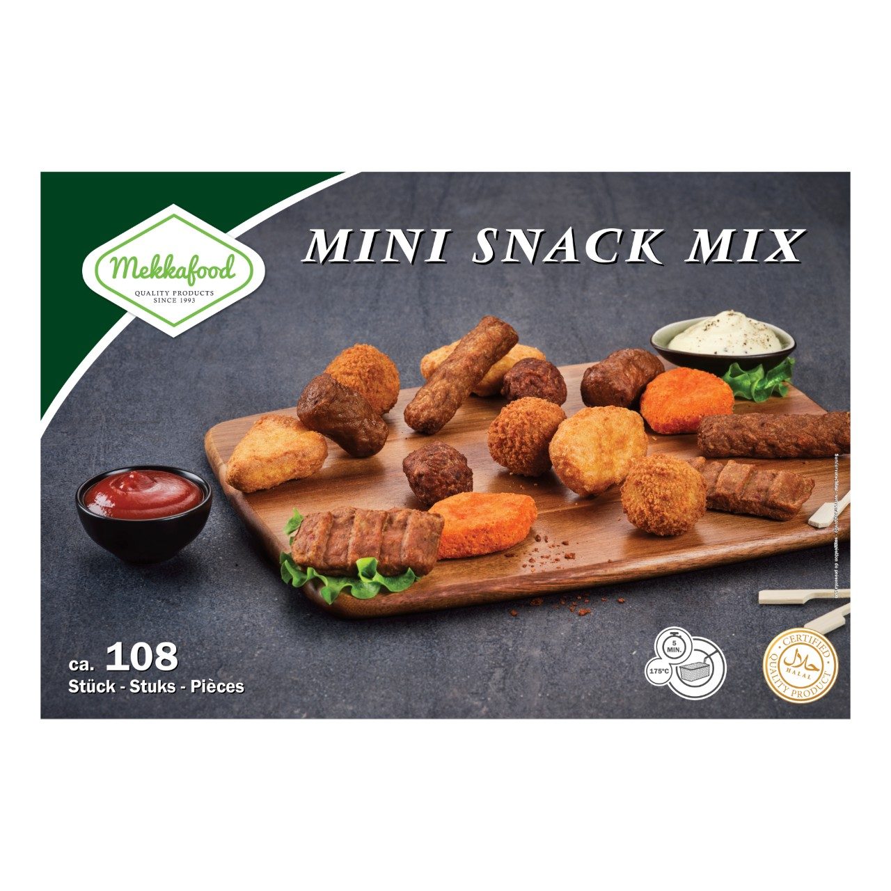 Mekkafood mini snacks ca. 108 pcs - The Dutch Snackshop