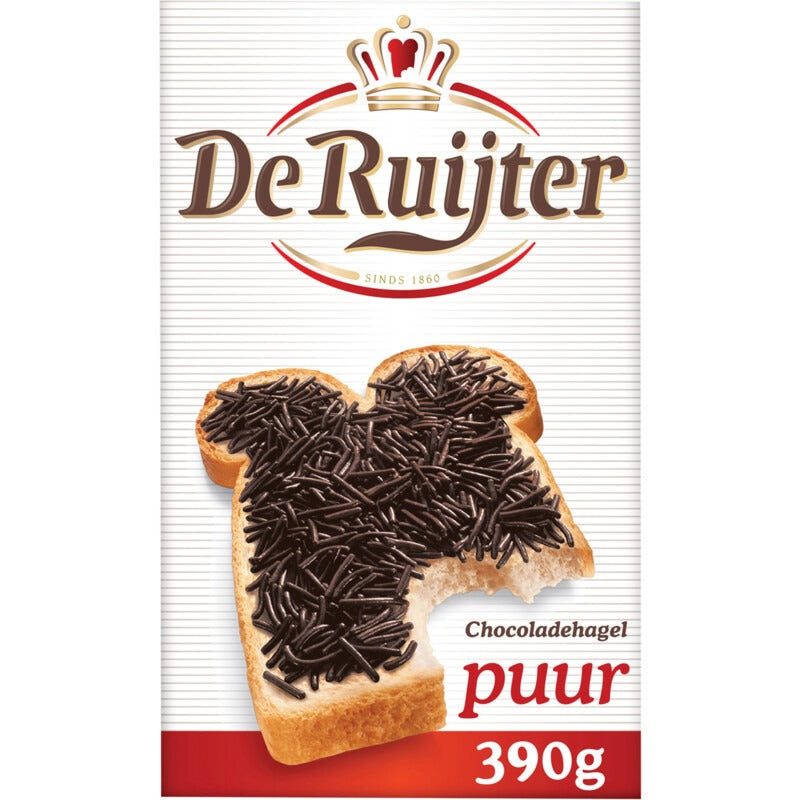 De Ruijter - Hagelslag Puur 390gr - The Dutch Snackshop