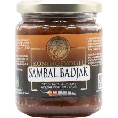 Koningsvogel Sambal badjak 280gr - The Dutch Snackshop