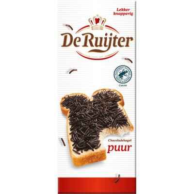 De Ruijter Chocoladehagel puur 200GR - The Dutch Snackshop
