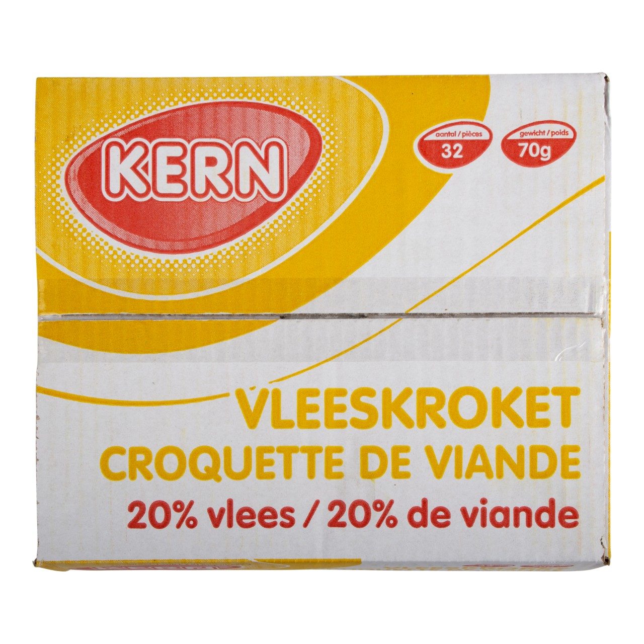 Kern - Kroket 20% vlees - 32 pieces à 70 grams - The Dutch Snackshop