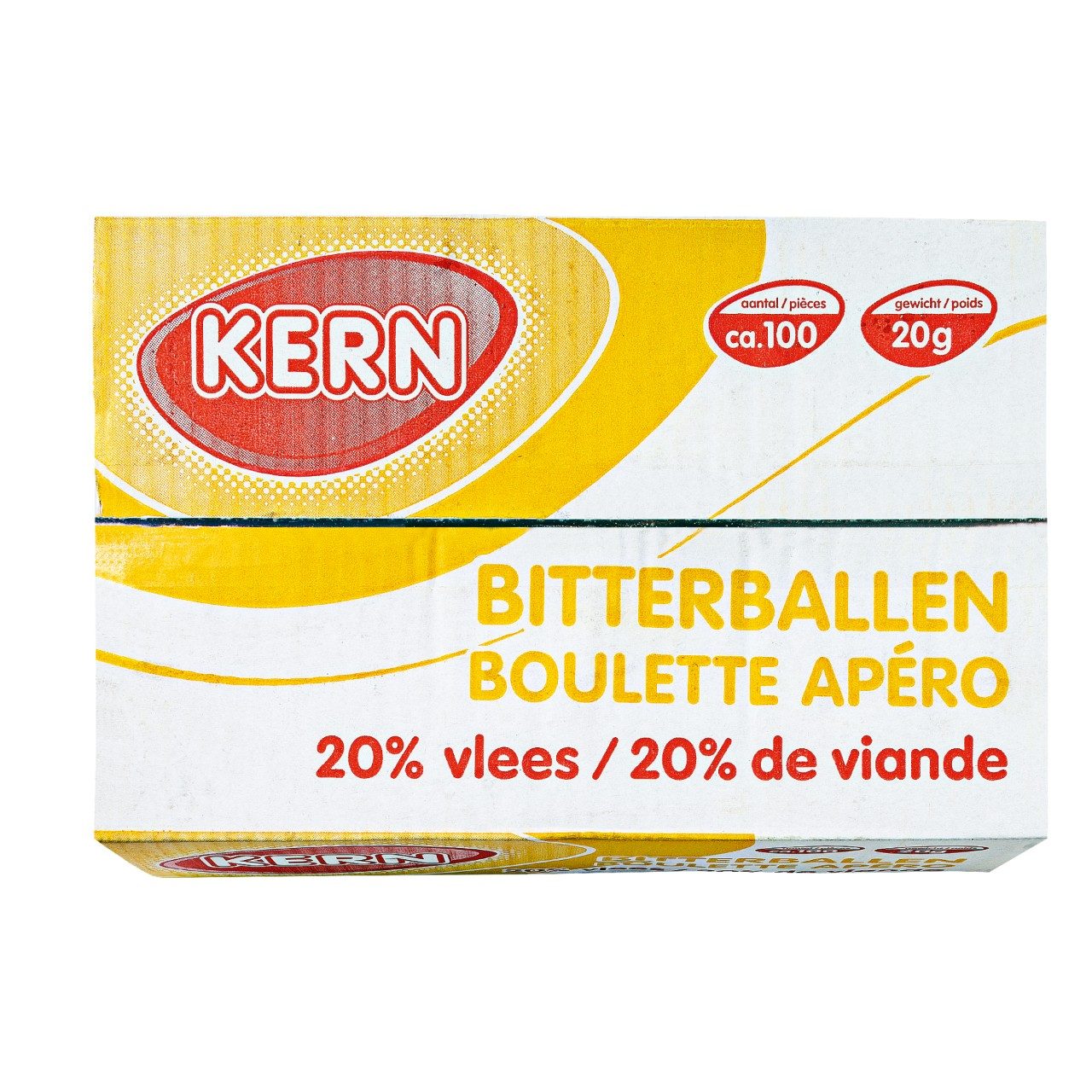Kern - Bitterballen 20% vlees - 100 pieces à 20 grams - The Dutch Snackshop