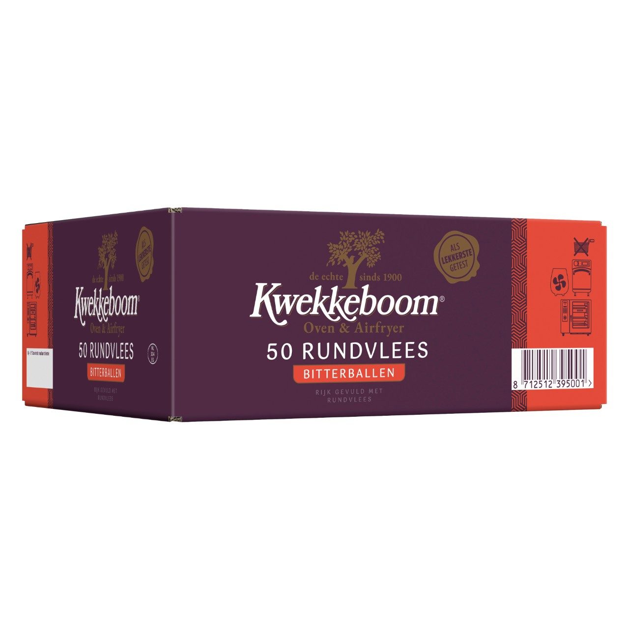 Kwekkeboom - Oven bitterballen - 50 pieces à 25 grams - The Dutch Snackshop