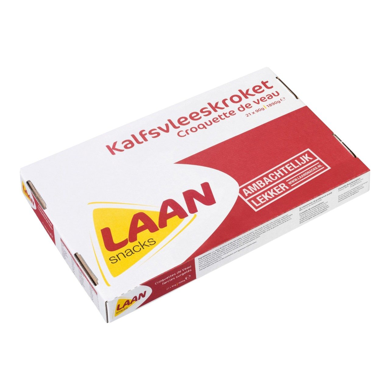 Laan - Kalfsvleeskroket - 21 pieces à 90 grams - The Dutch Snackshop
