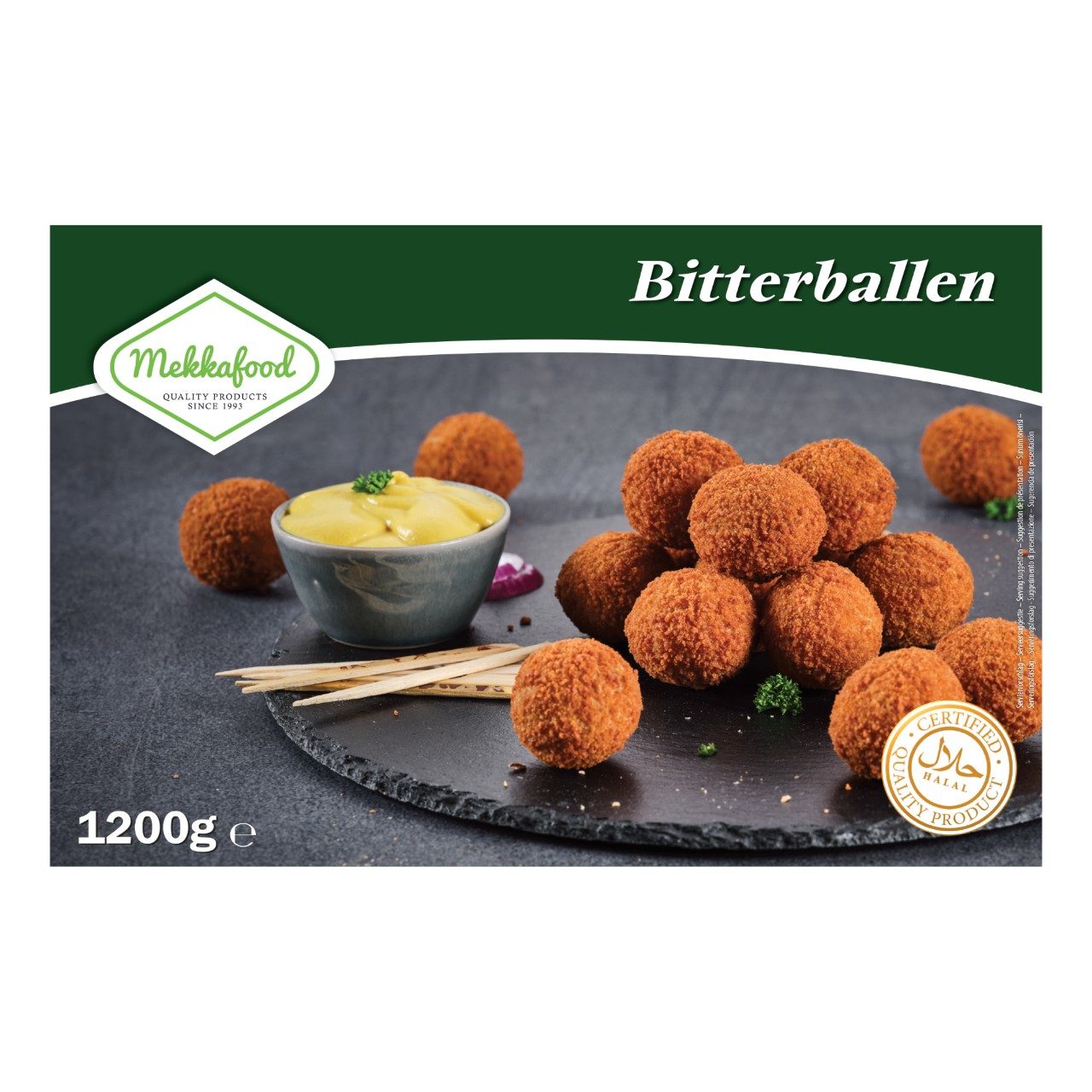 Mekkafood - Bitterbal (Halal) - 48 pieces à 25 grams - The Dutch Snackshop