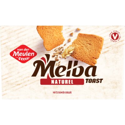 Van der Meulen Melba toast naturel 120 gram - The Dutch Snackshop