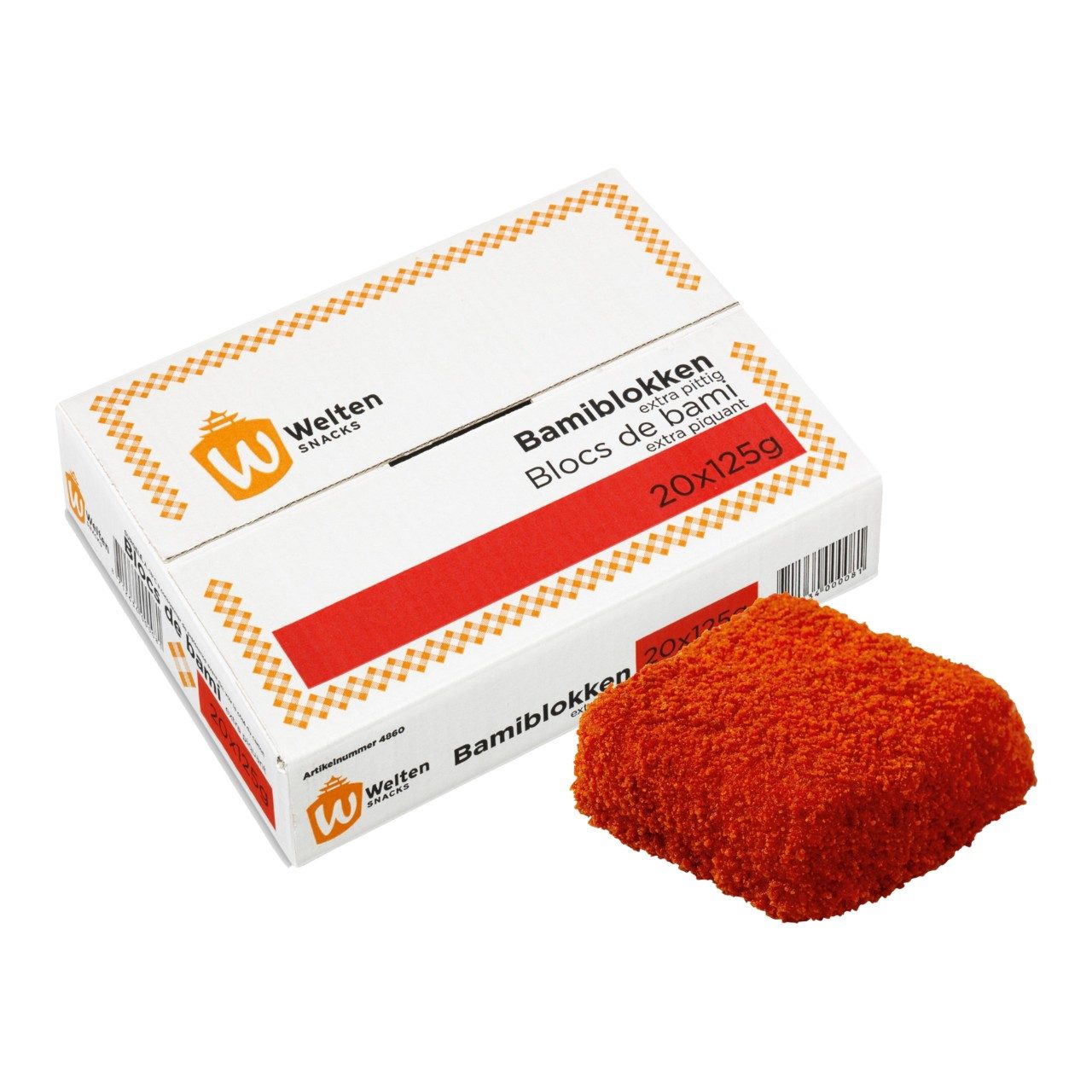 Welten - Bamiblokken extra pittig - 20 pieces à 125 grams - The Dutch Snackshop