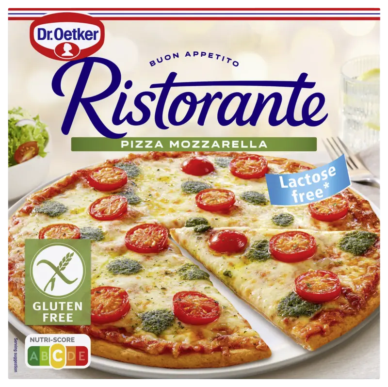 Dr. Oetker Ristorante pizza mozzarella glutenvrij 370 g