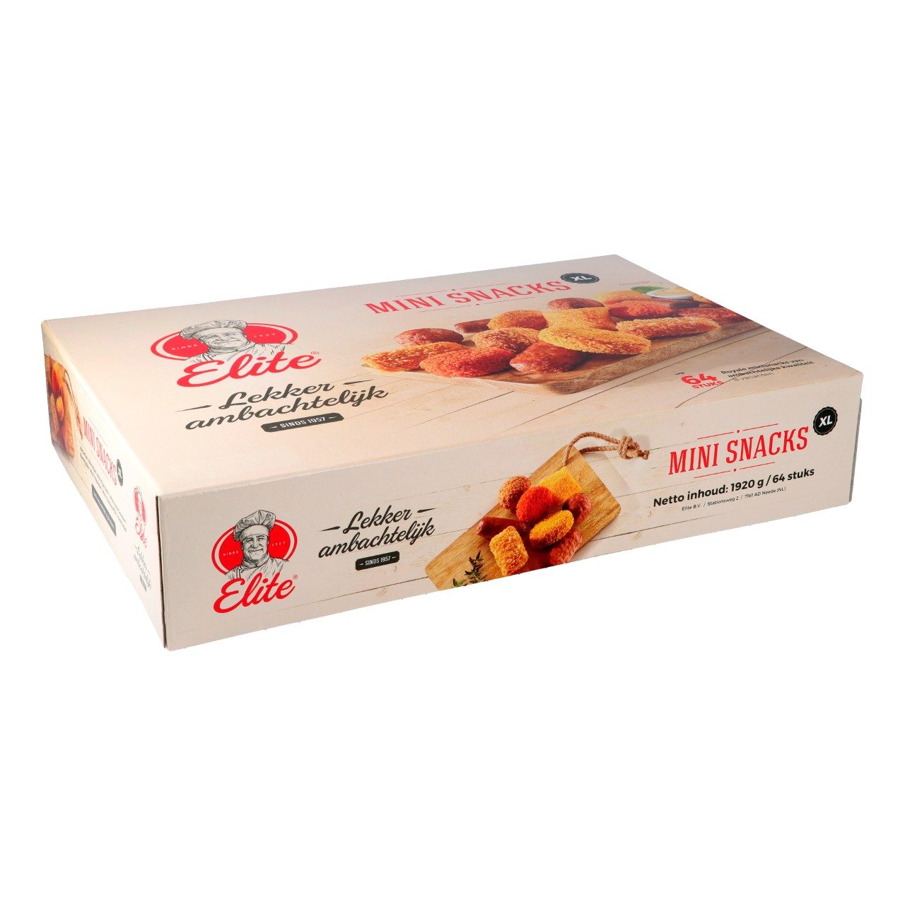 Elite Mini Snacks XL doos zijkant