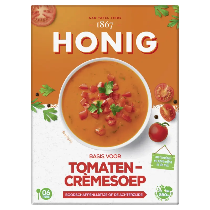Honig Basis voor tomaten-cremesoep