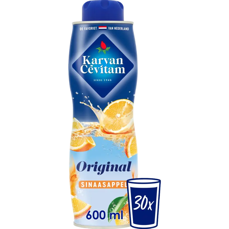 Karvan Cévitam Original sinaasappel siroop 0,6 l