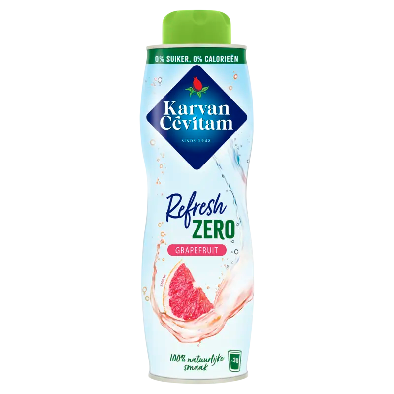 Karvan Cévitam Refresh zero grapefruit siroop 0,6 l