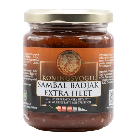 Koningsvogel Sambal badjak extra heet 280 g