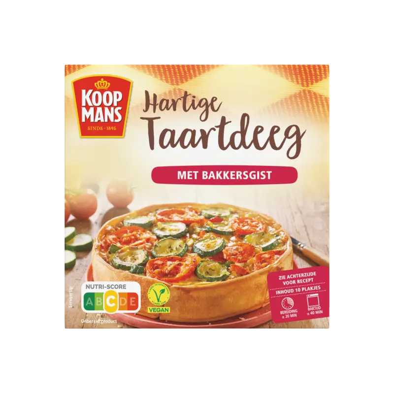 Koopmans Deeg hartige taart 10 plakjes 450 g