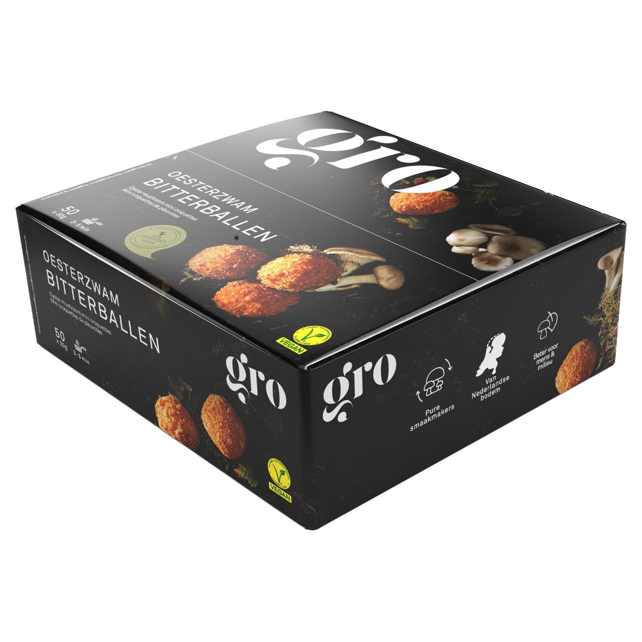 GRO - Austernpilz-Bitterballen vegan - 50 Stück à 30 Gramm