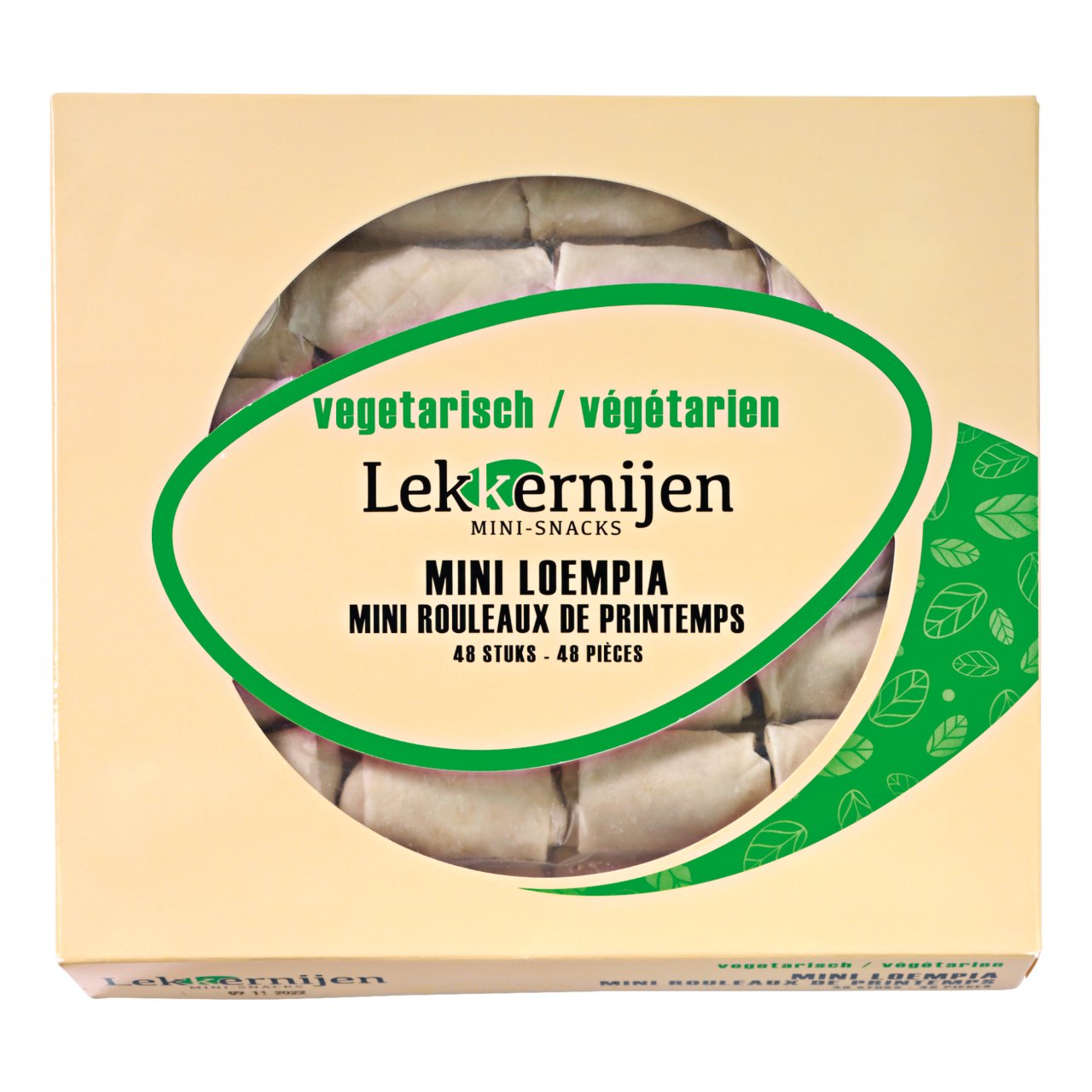 Lekkernijen Mini loempia Vega 48st - The Dutch Snackshop