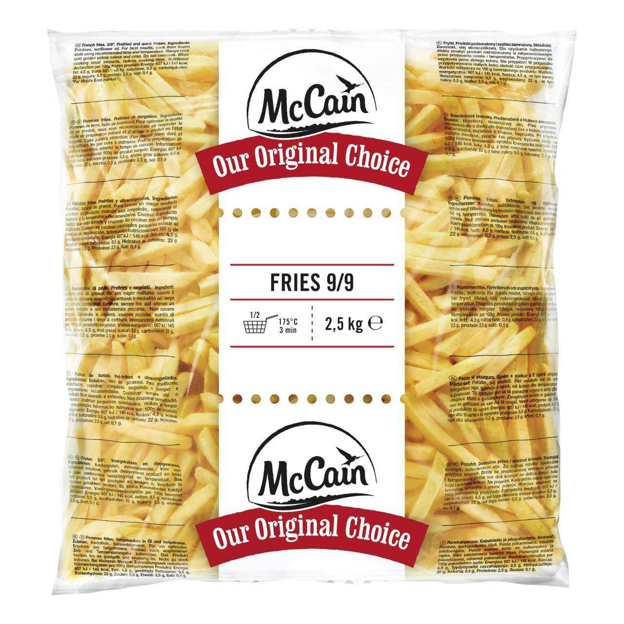 McCain Frietjes 9mm - 2.5kg