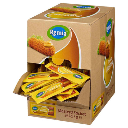 Remia Franse Mosterd Sachets - 264 x 5g
