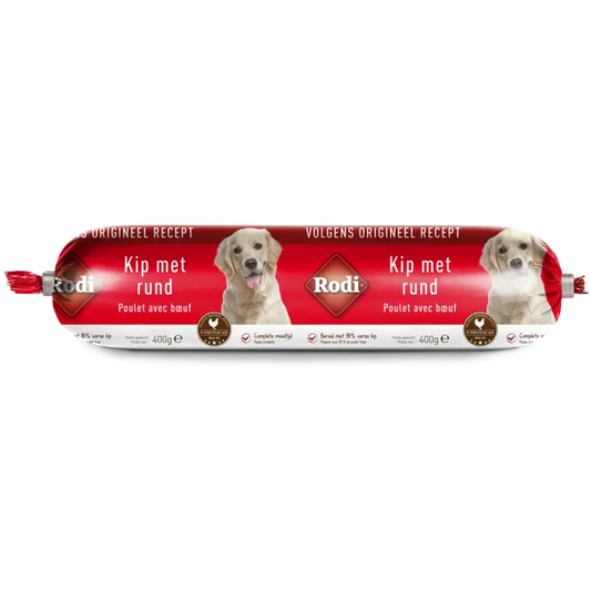 Rodi Hondenworst kip en rund 400 g