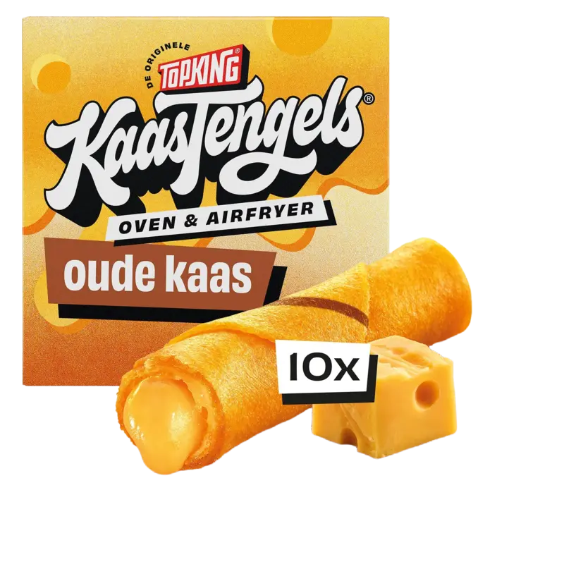 Topking Kaastengels oude kaas oven en airfryer 10 stuks voorkant