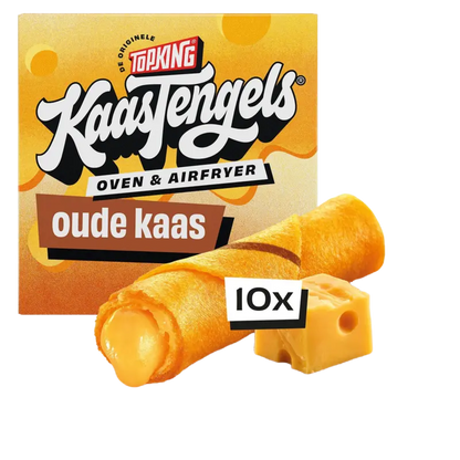 Topking Kaastengels oude kaas oven en airfryer 10 stuks voorkant