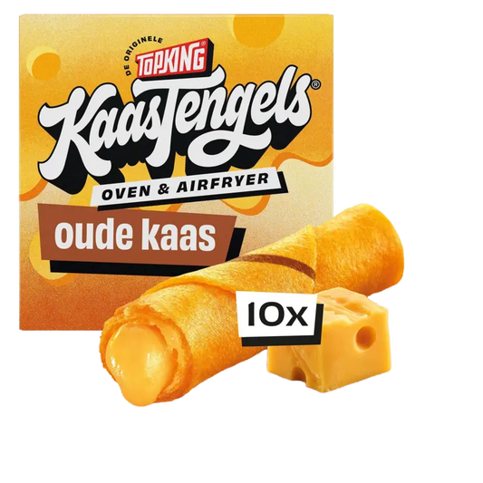 Topking Kaastengels oude kaas oven en airfryer 10 stuks voorkant