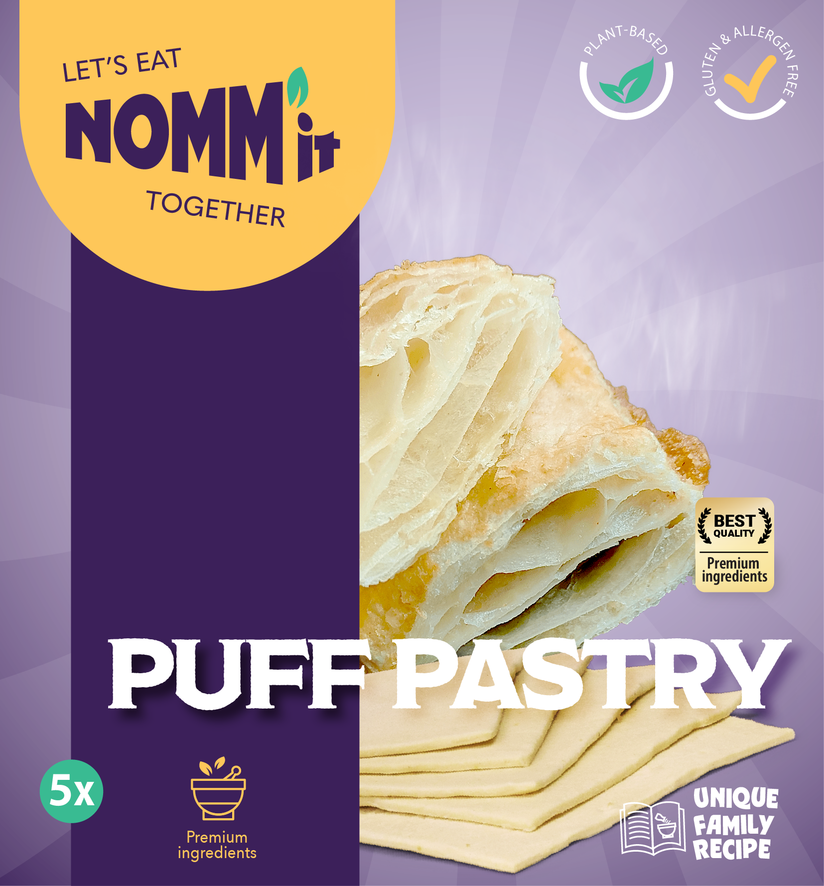 NOMM’it Puff Pastry (5 stuks) - The Dutch Snackshop